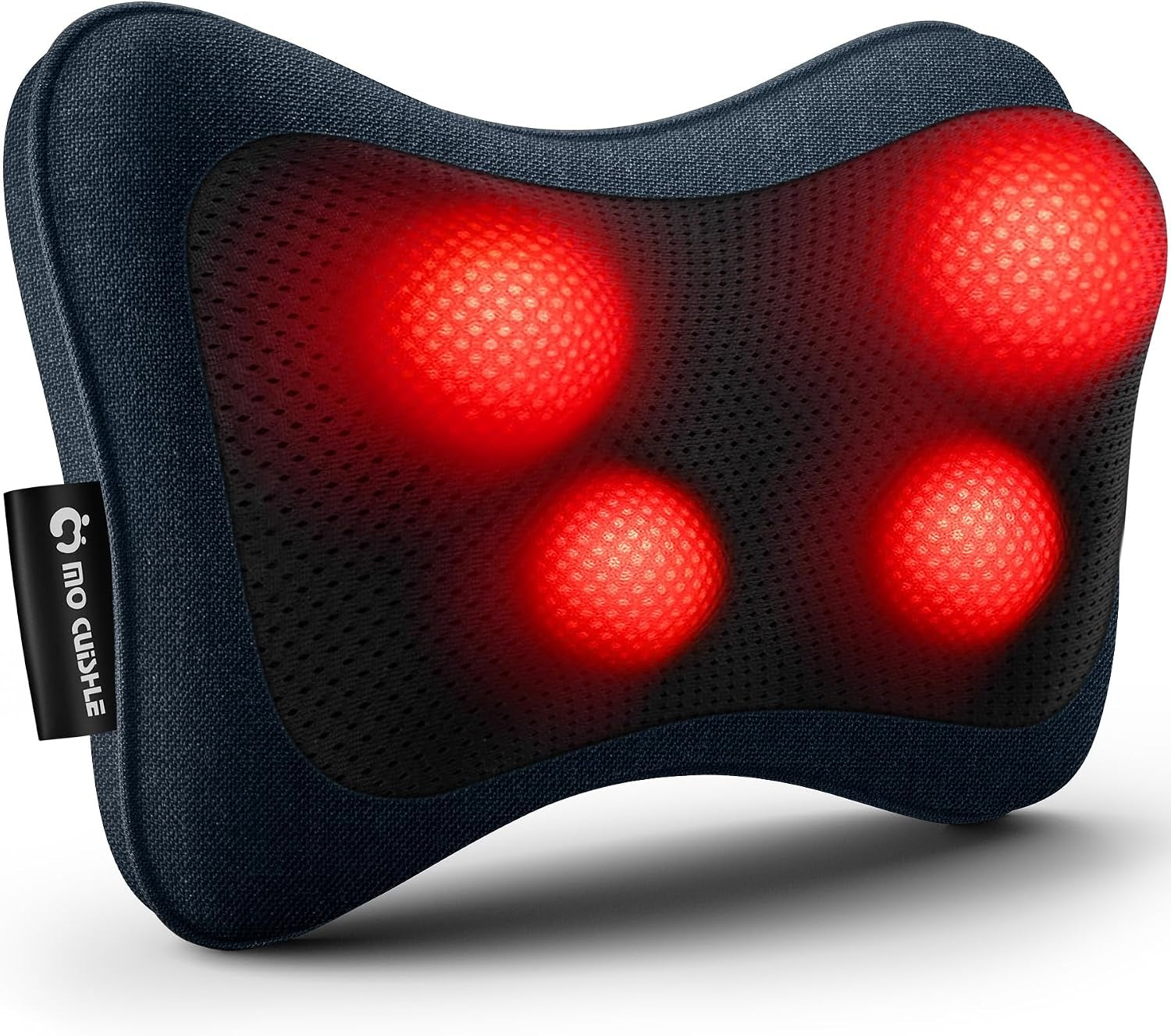 Electric Shiatsu Back Massager with Heat - Powerful 3D Kneading for Neck, Shoulder, Lower Back Pain Relief - Ergonomic Design for Home, Office, & Car - Gifts for Women, Men, Mom & Dad