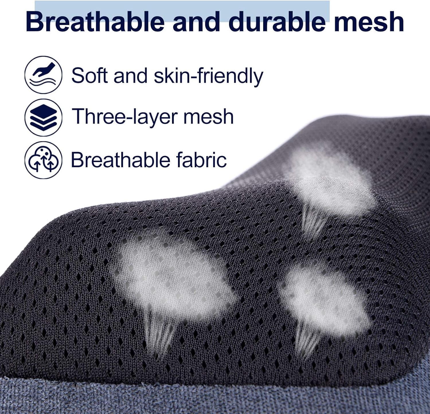 Electric Shiatsu Back Massager with Heat - Powerful 3D Kneading for Neck, Shoulder, Lower Back Pain Relief - Ergonomic Design for Home, Office, & Car - Gifts for Women, Men, Mom & Dad