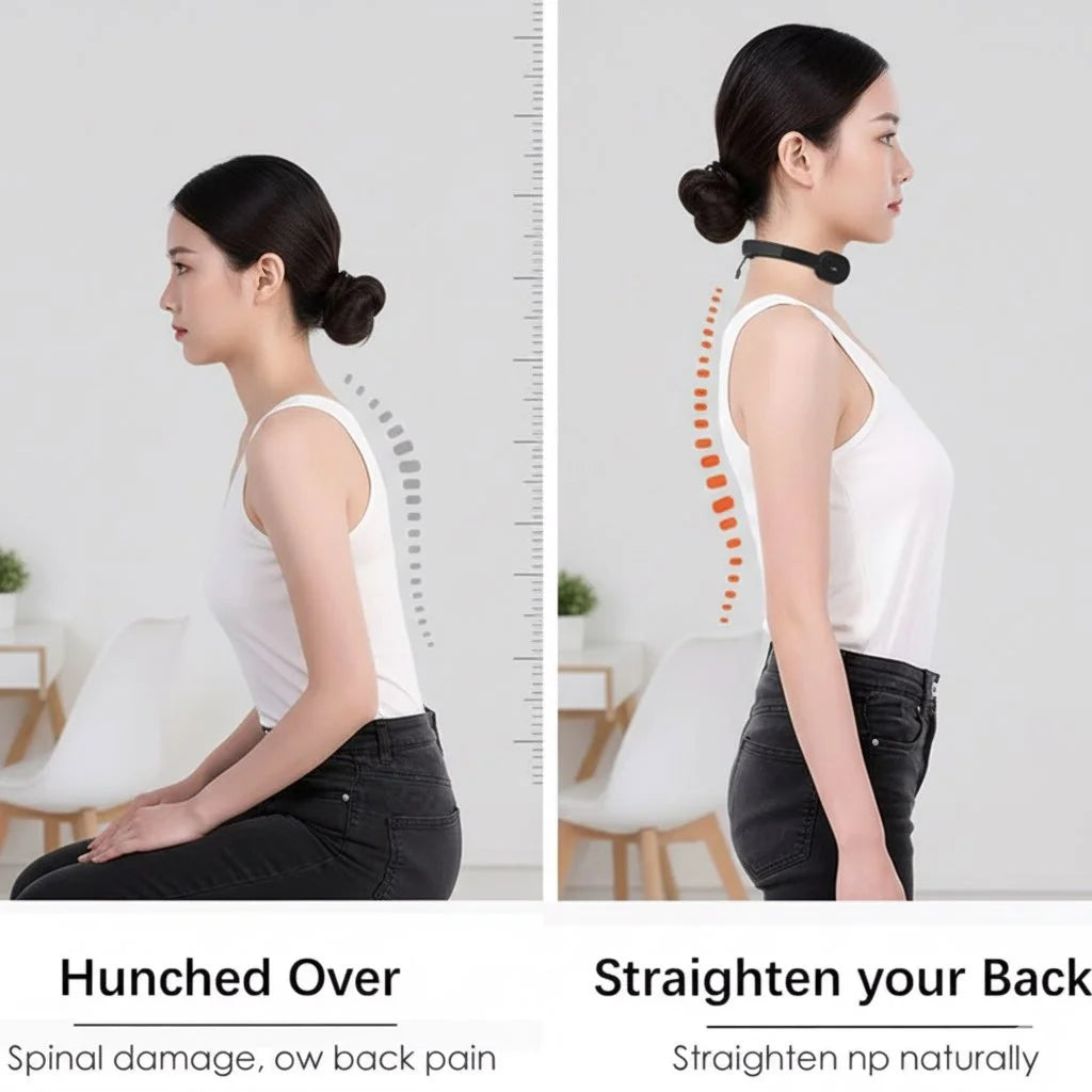 Smart Posture Corrector with Vibration Reminder – Wearable Back Support for Upright Posture Monitoring, USB Rechargeable Sensor Posture Trainer