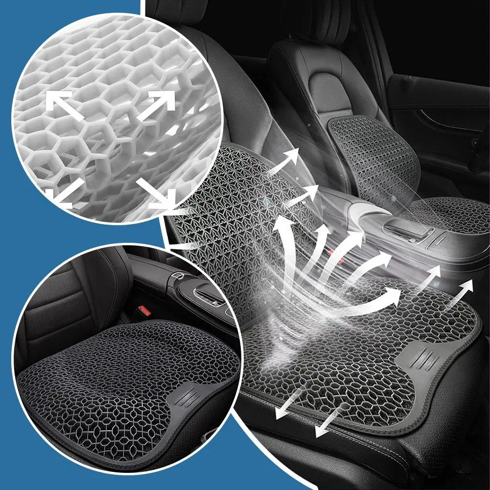 Ergonomic Gel Seat Cushion – Breathable Honeycomb Design with Soft Support for Long Sitting