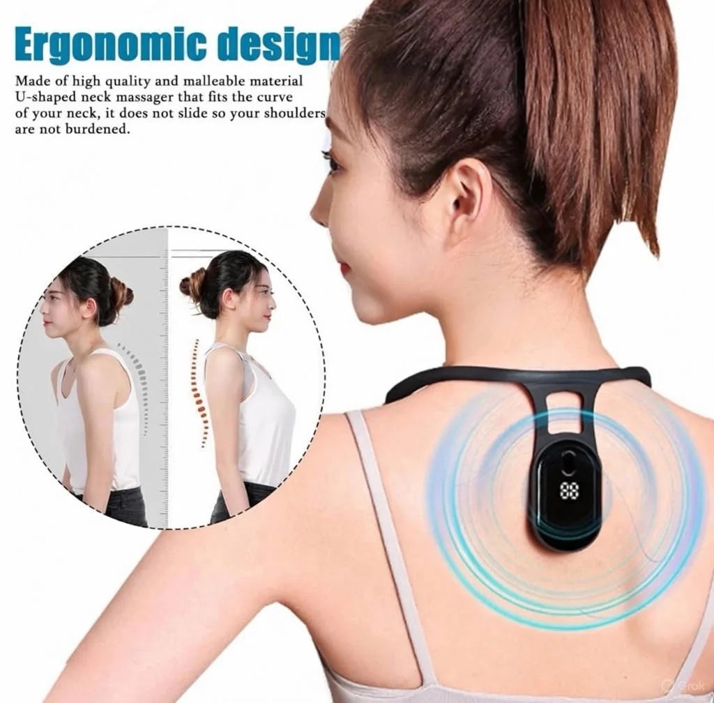 Smart Posture Corrector with Vibration Reminder – Wearable Back Support for Upright Posture Monitoring, USB Rechargeable Sensor Posture Trainer