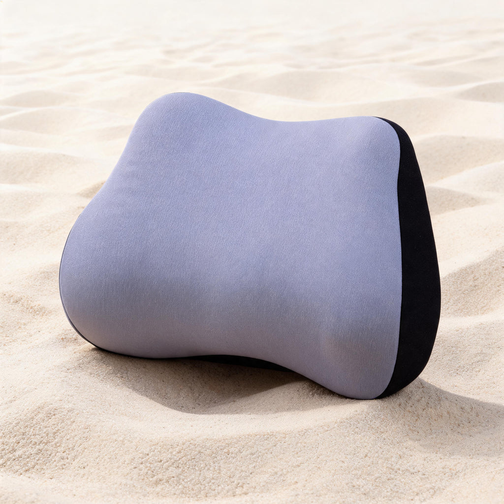 Lumbar Support & Neck Pillow Set — Memory Foam Back Support for Office & Car